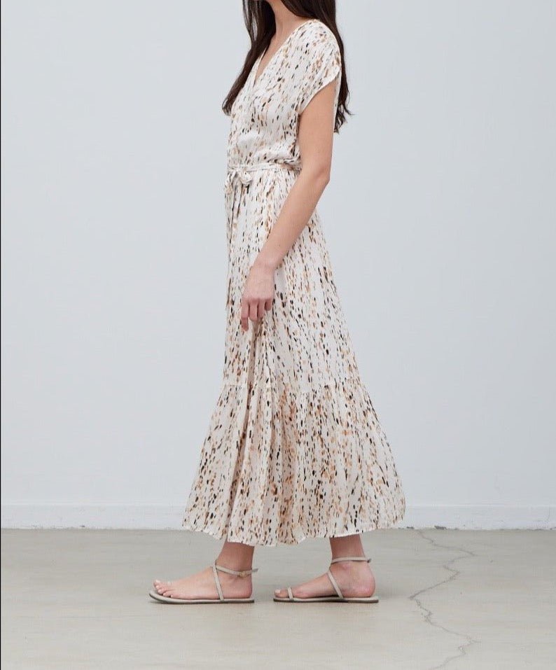 Printed Tiered Maxi Dress - BTK COLLECTIONS