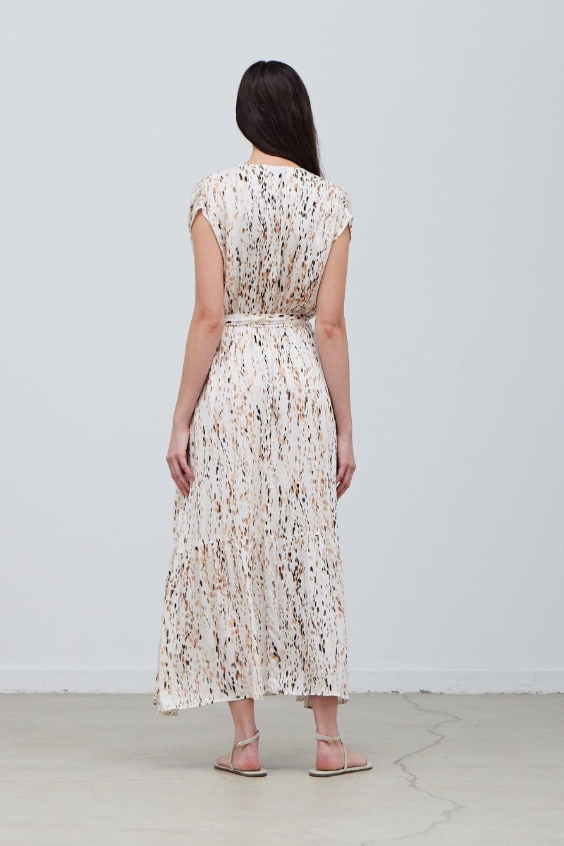 Printed Tiered Maxi Dress - BTK COLLECTIONS