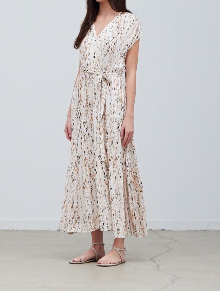 Printed Tiered Maxi Dress - BTK COLLECTIONS