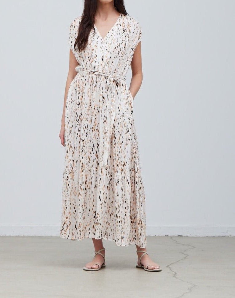 Printed Tiered Maxi Dress - BTK COLLECTIONS