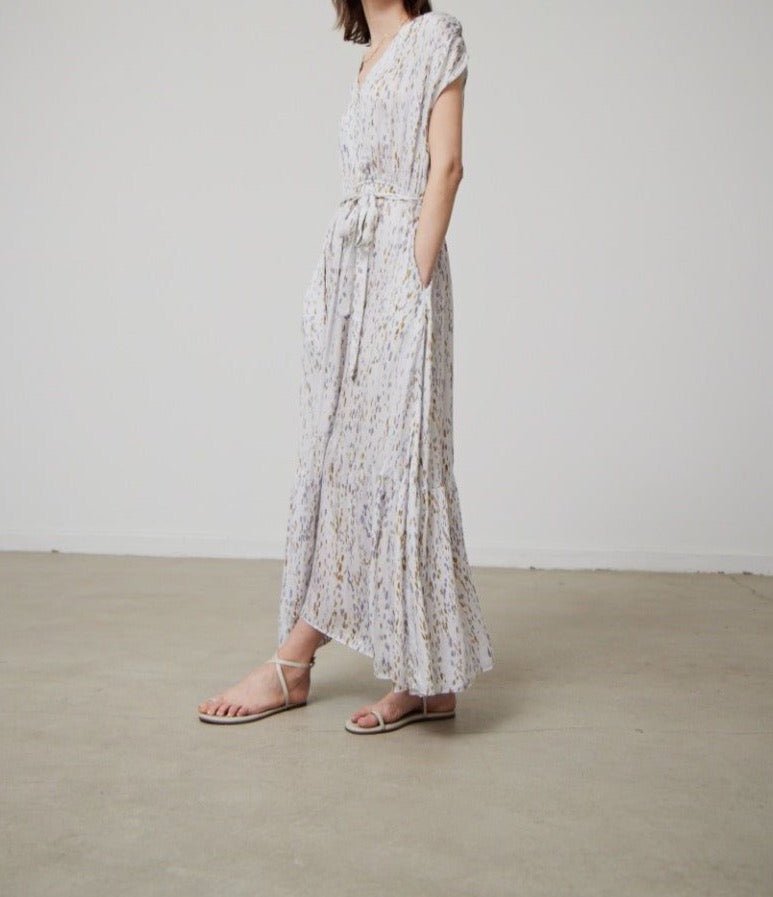 Printed Tiered Maxi Dress - BTK COLLECTIONS