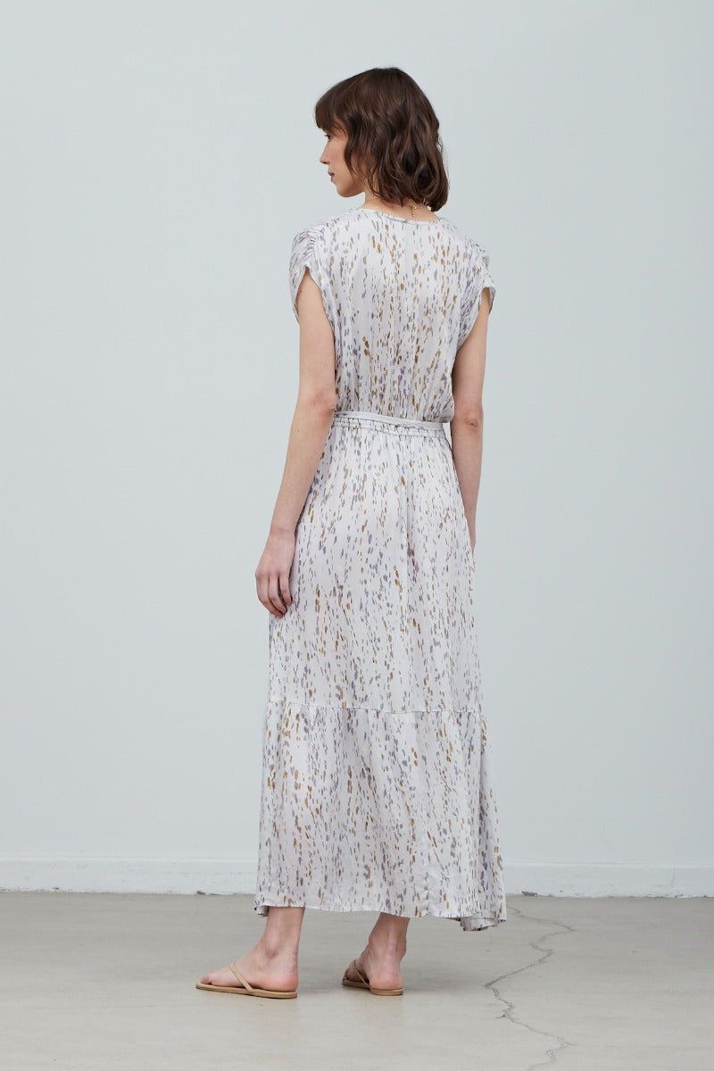 Printed Tiered Maxi Dress - BTK COLLECTION