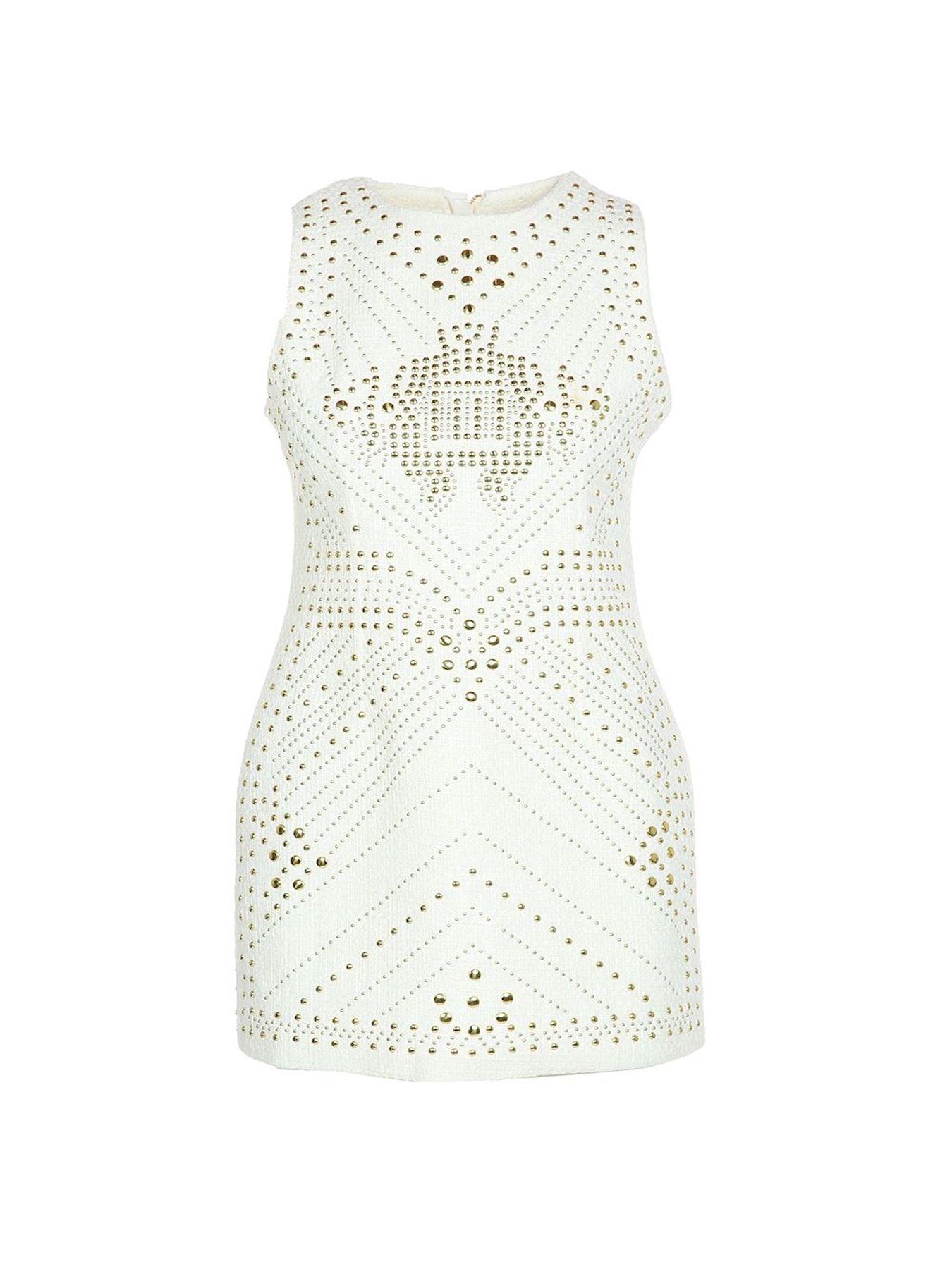 Stunning Studded Sleeveless Mini Dress - BTK COLLECTIONS