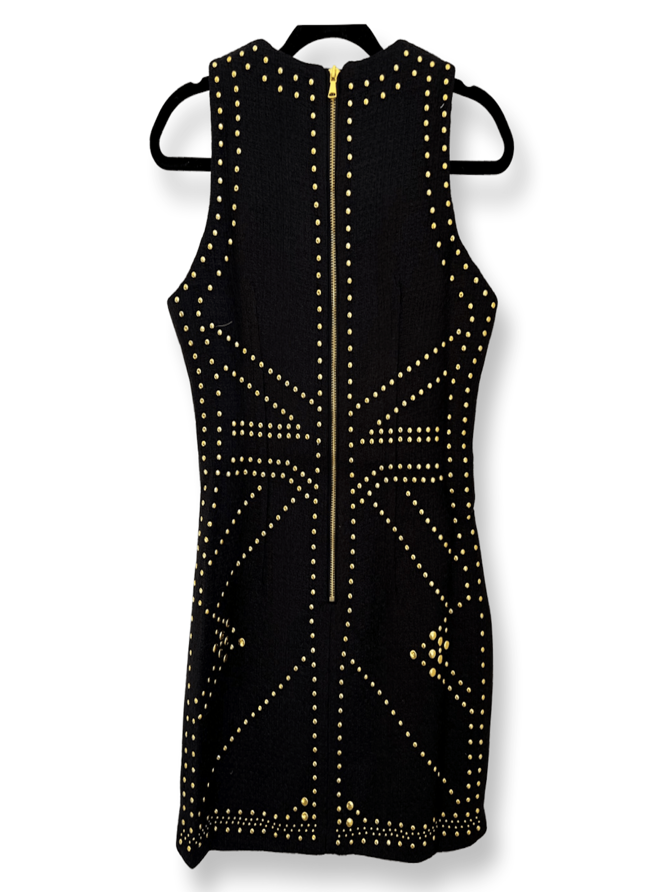 Stunning Studded Sleeveless Mini Dress - BTK COLLECTIONS