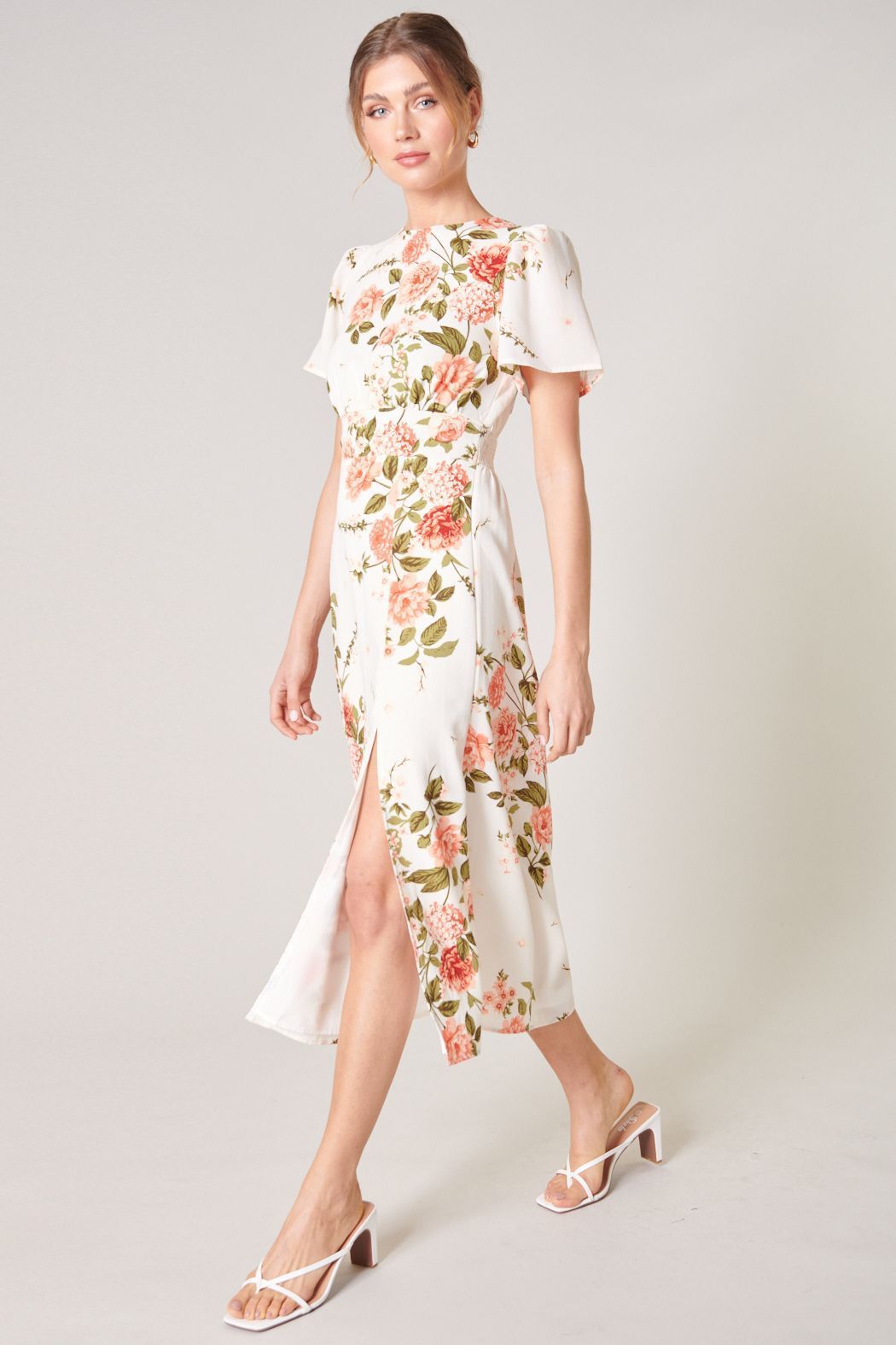 Sweet on You Bloom Midi Dress - BTK COLLECTIONS